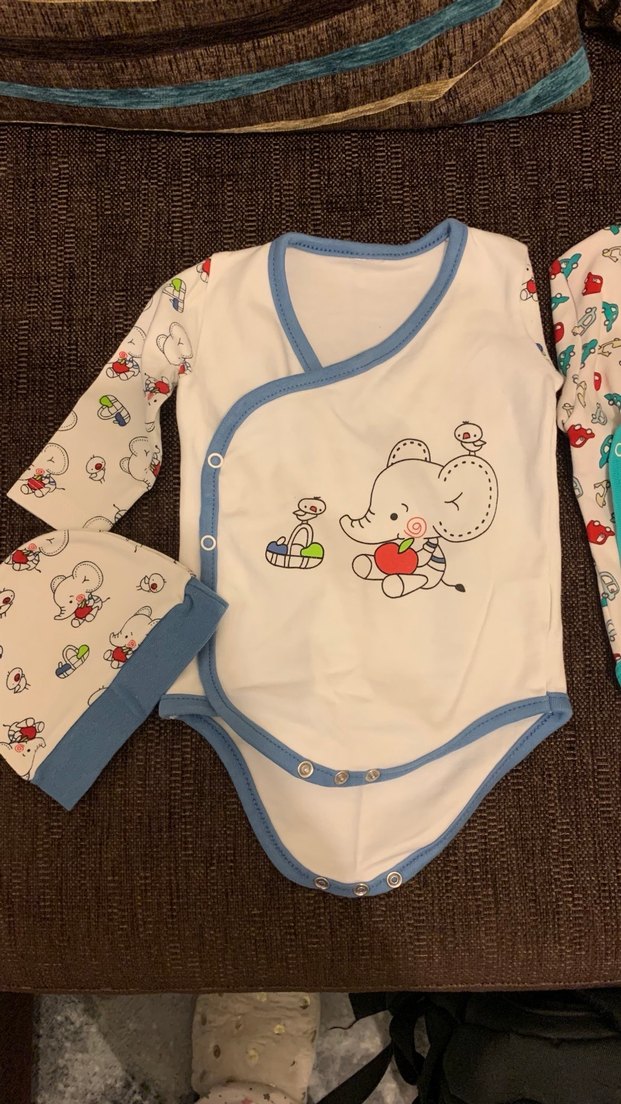 Bebek Uzun Kollu Zıbın 2 adet 3ay - Görsel 2