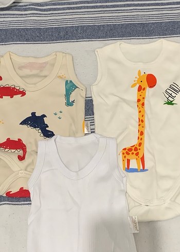 Bebek Erkek Kolsuz Baskılı Body Seti - Görsel 2