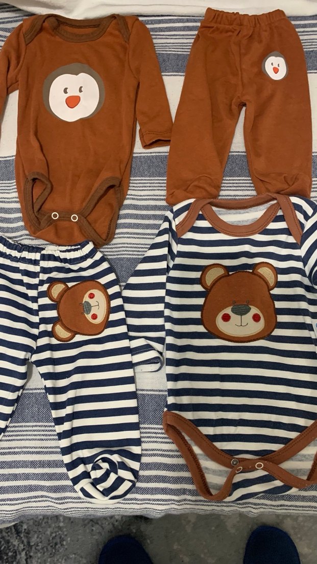 Zıbın ve Ayaklı Alt Takım 2 adet - Görsel 3