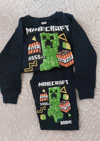 Minecraft Baskılı Erkek Çocuk Eşofman Takımı - Görsel 2