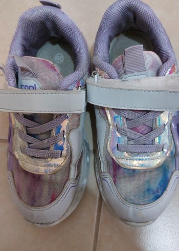 Kız Çocuk Çok Renkli Bağcıklı Sneaker - Görsel 3