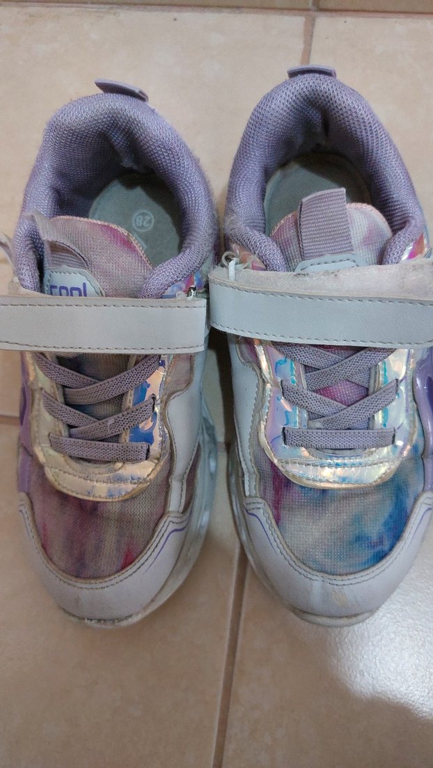 Kız Çocuk Çok Renkli Bağcıklı Sneaker - Görsel 3