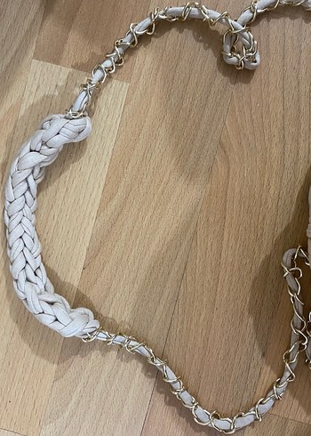 Bej Örgü Bohem Kadın Çanta - Görsel 2