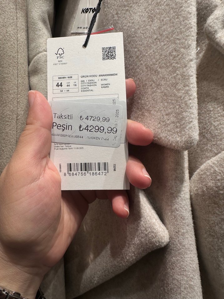 Bej Cepli Uzun Kaban - Görsel 4