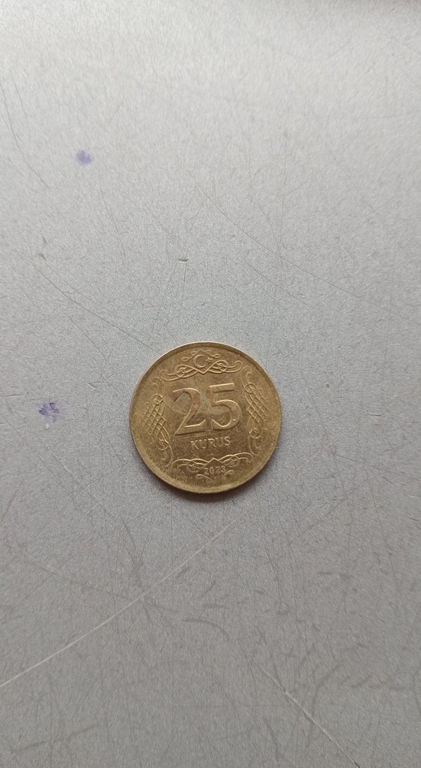Parlak Altın 25 kuruş - Görsel 2