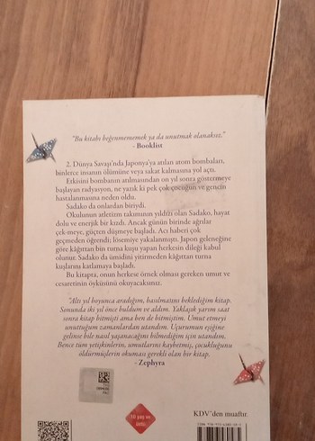 Sadako ve Kağıttan Bin Turna Kuşu - Eleanor Coerr - Görsel 2