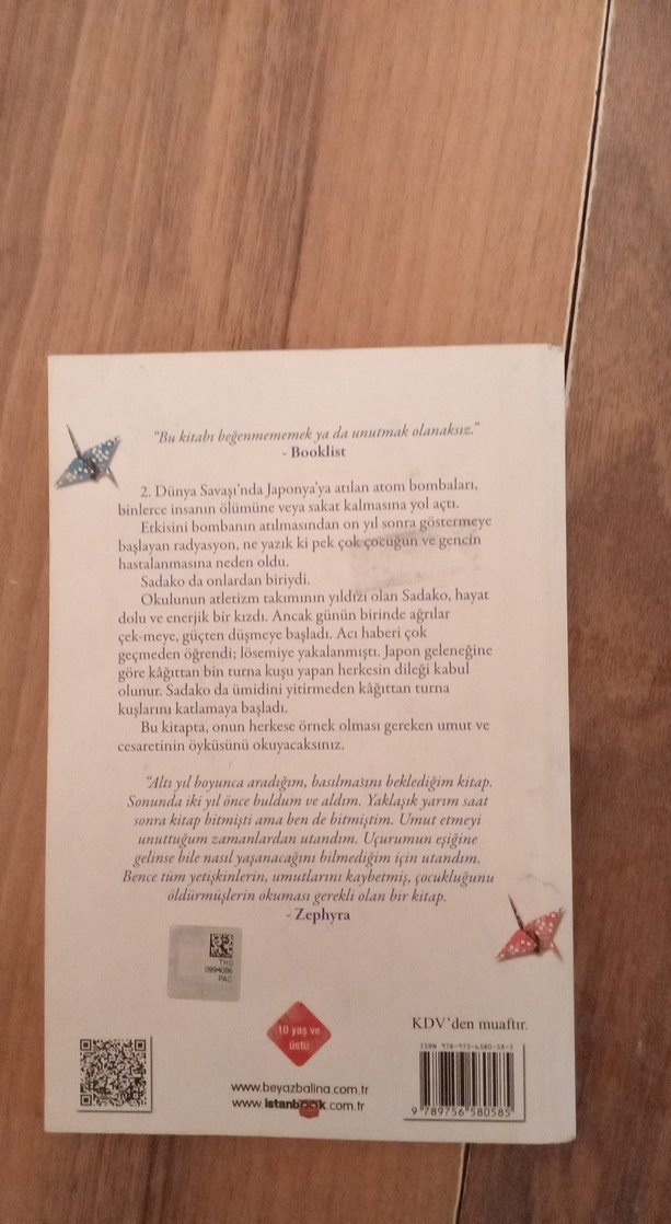 Sadako ve Kağıttan Bin Turna Kuşu - Eleanor Coerr - Görsel 2