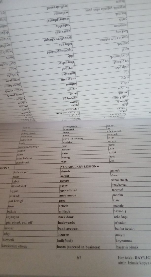 Daylight İngilizce Kelime Kitabı - Görsel 3