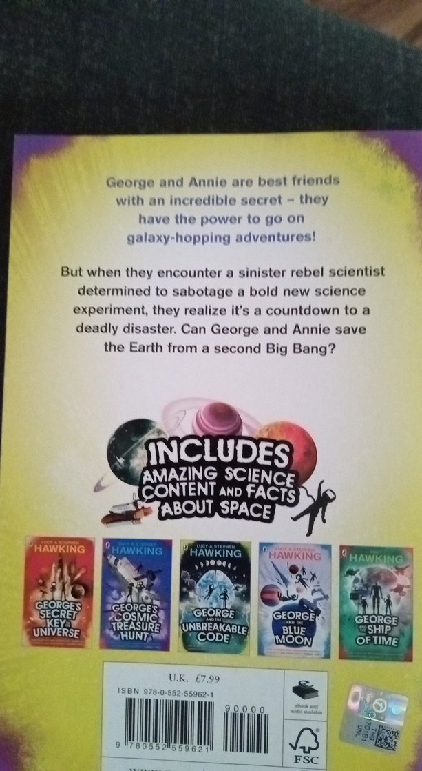 George and the Big Bang - Lucy & Stephen Hawking - Görsel 2