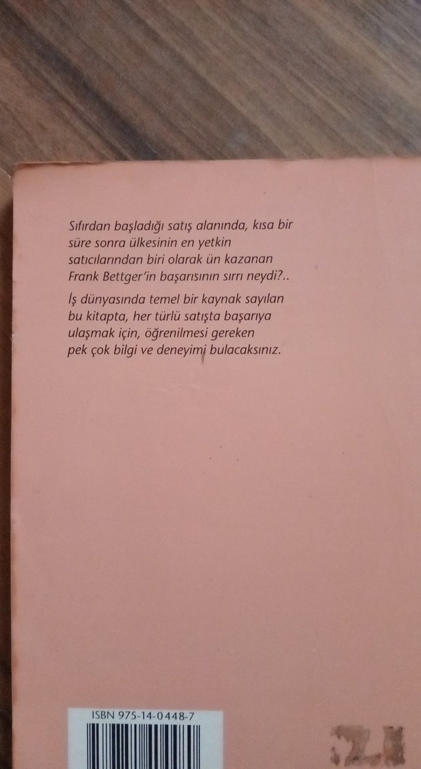 Satışta Başarı - Frank Bettger - Görsel 2