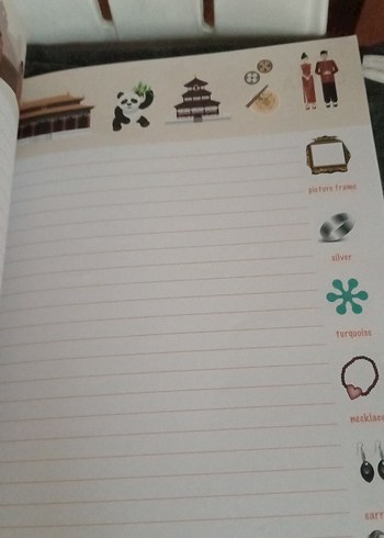 Renkli Pembe İngilizce Defter - Görsel 5