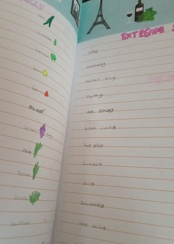 Renkli Pembe İngilizce Defter - Görsel 13