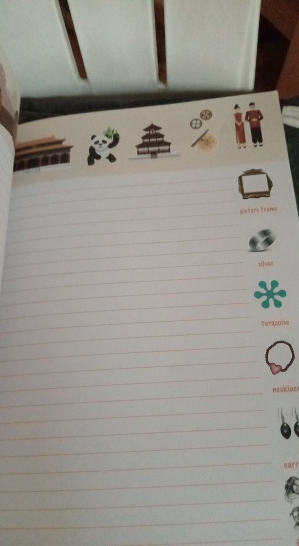 Renkli Pembe İngilizce Defter - Görsel 5