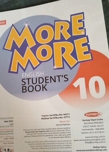 More More 10 İngilizce Öğrenci Kitabı - Görsel 6