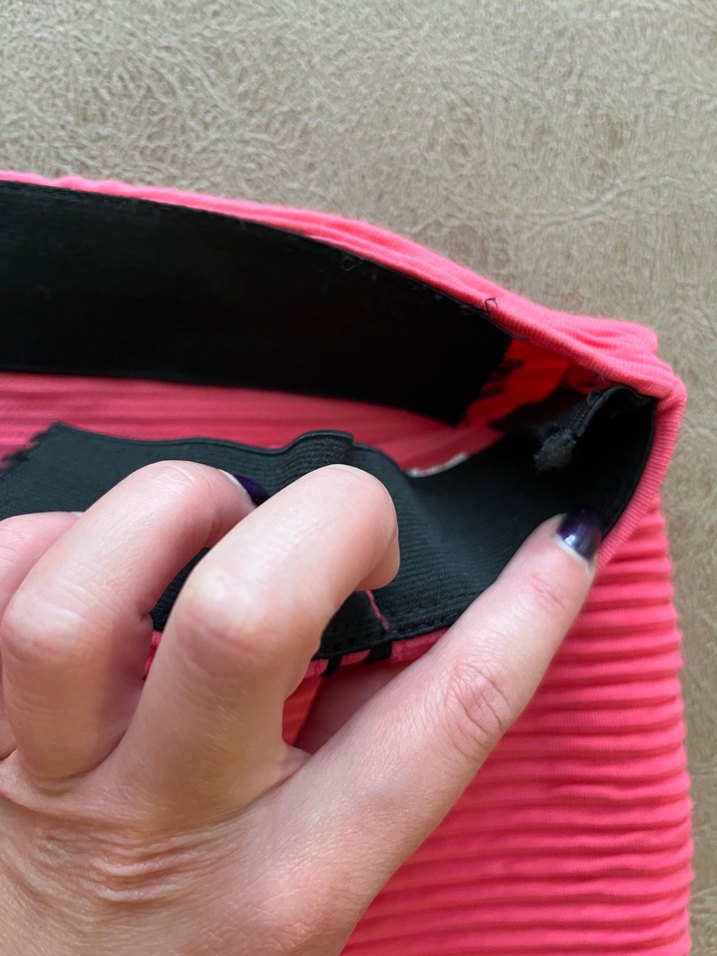 Bershka Neon Pembe Pilili Kadın Mini Etek - Görsel 3