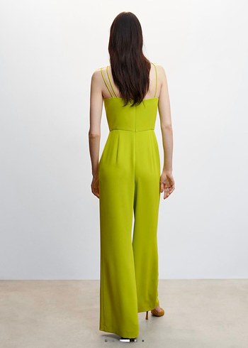 Mango Neon Yeşil Tulum - Görsel 2