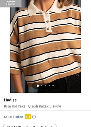 Bershka Kısa kollu kalın kazak 