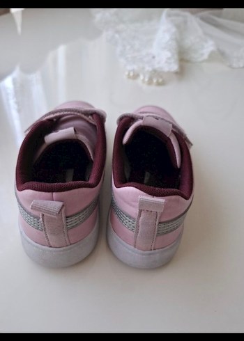 27 Beden Kız Çocuk Pembe Puma Spor Ayakkabı