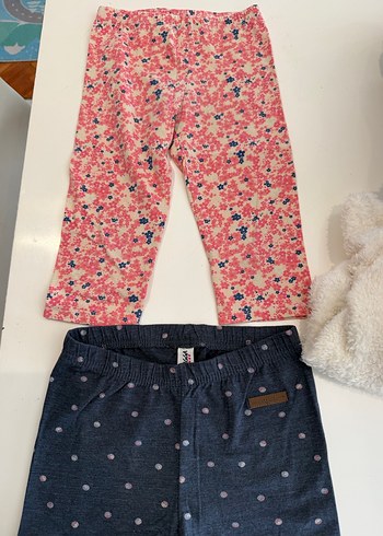 Rahat Kesim Renkli Baskılı 5-6 yaş Kız Taytları - Görsel 2