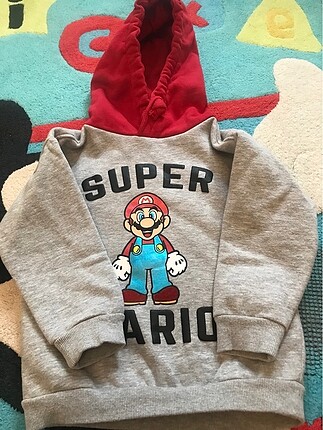 Zara 5 yaş süper Mario sweatshirt