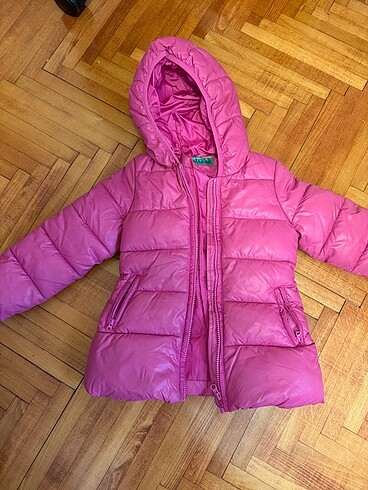 Benetton 3-4 yaş pembe mont