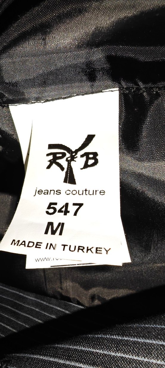 Düğmeli Erkek Siyah Çizgili Yelek - Görsel 5