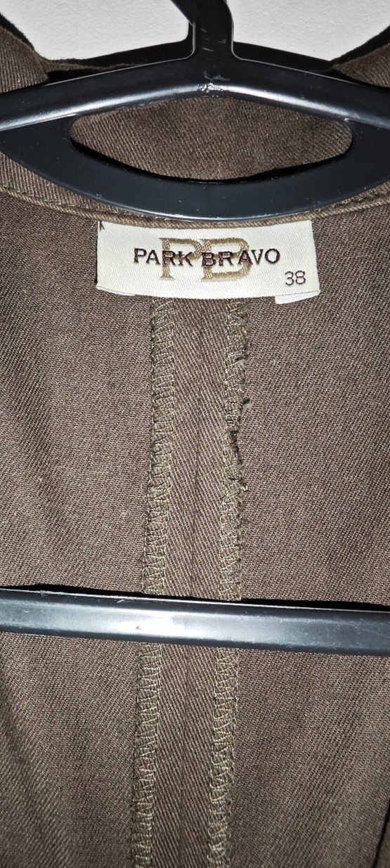 Haki Denim Düğmeli Kadın Blazer Ceket - Görsel 4