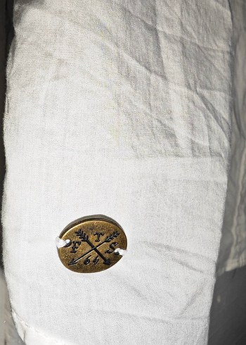 Kadın Beyaz Kolsuz Keten Gömlek - Görsel 3