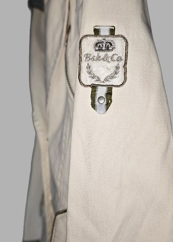 Düğmeli Beyaz Kadın Ceket - Görsel 5