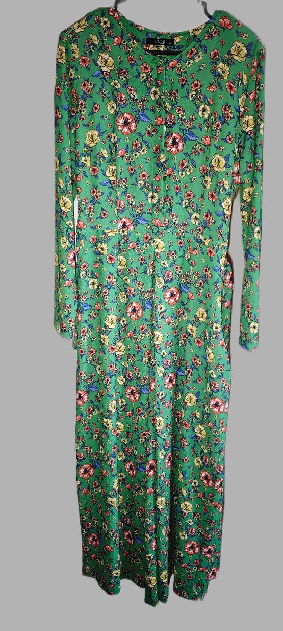 Çiçek Desenli Tulum - Görsel 2