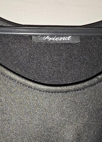 Siyah Deri Görünümlü Kemerli Kadın Elbise - Görsel 5