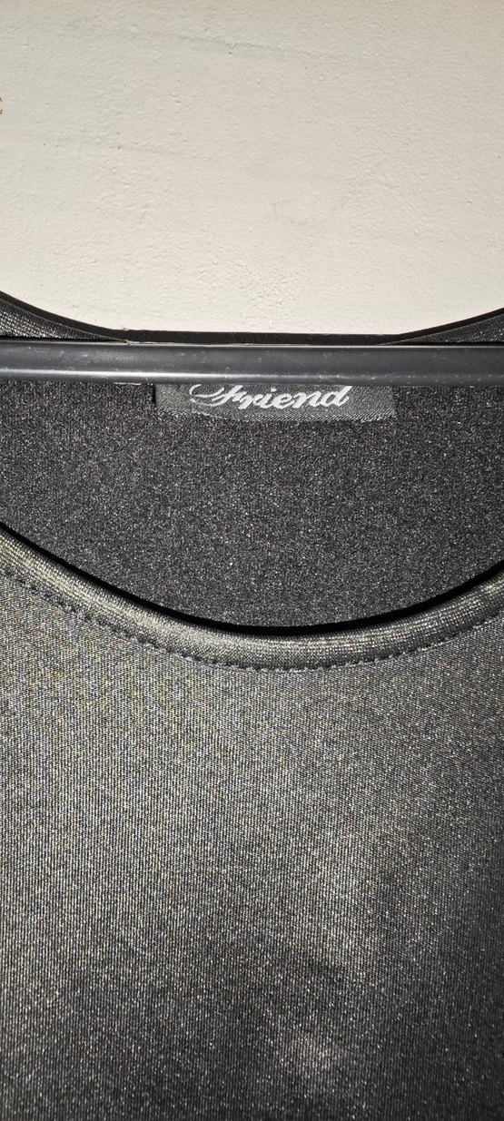 Siyah Deri Görünümlü Kemerli Kadın Elbise - Görsel 5