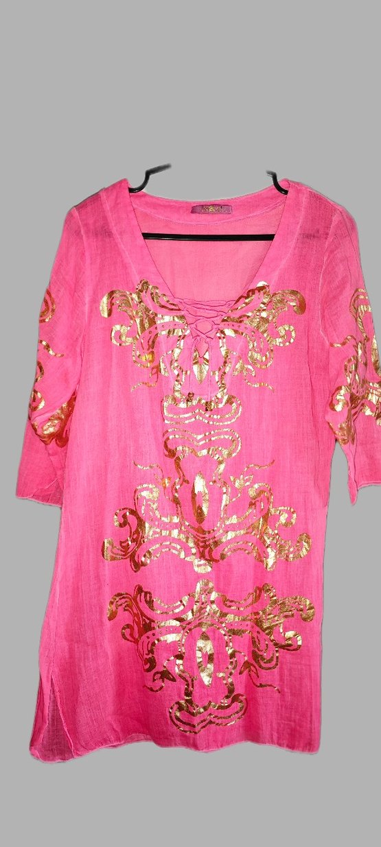 Pembe ve Beyaz 2'li plaj kıyafeti - Görsel 2