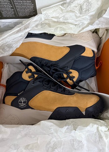 Timberland Motion Scramble Mid Goretex Erkek Açık Kahverengi 42 - Görsel 7