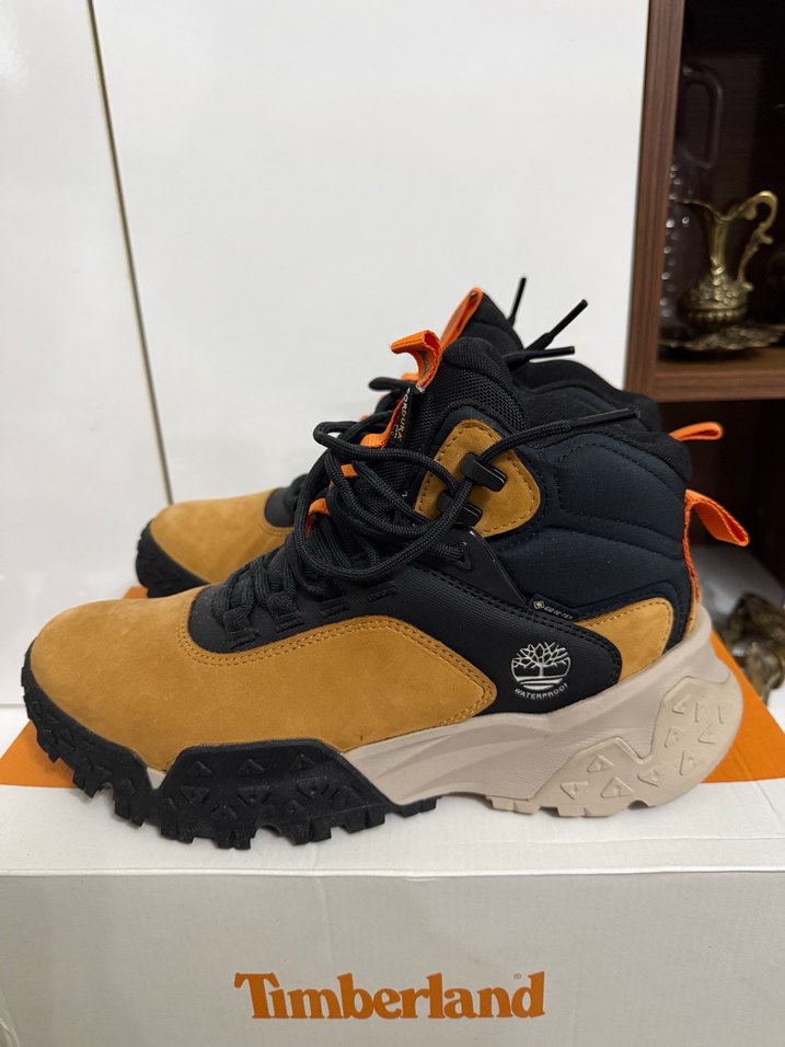 Timberland Motion Scramble Mid Goretex Erkek Açık Kahverengi 42 - Görsel 3