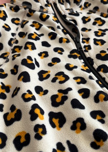 H&M Leopar Desenli Polar Ceket