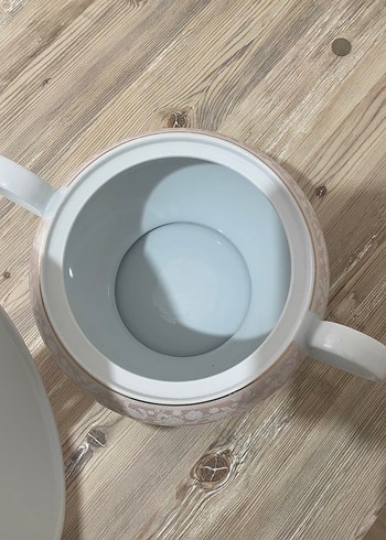 Pastel Çiçek Desenli Beyaz Çorba Kasesi - Görsel 4