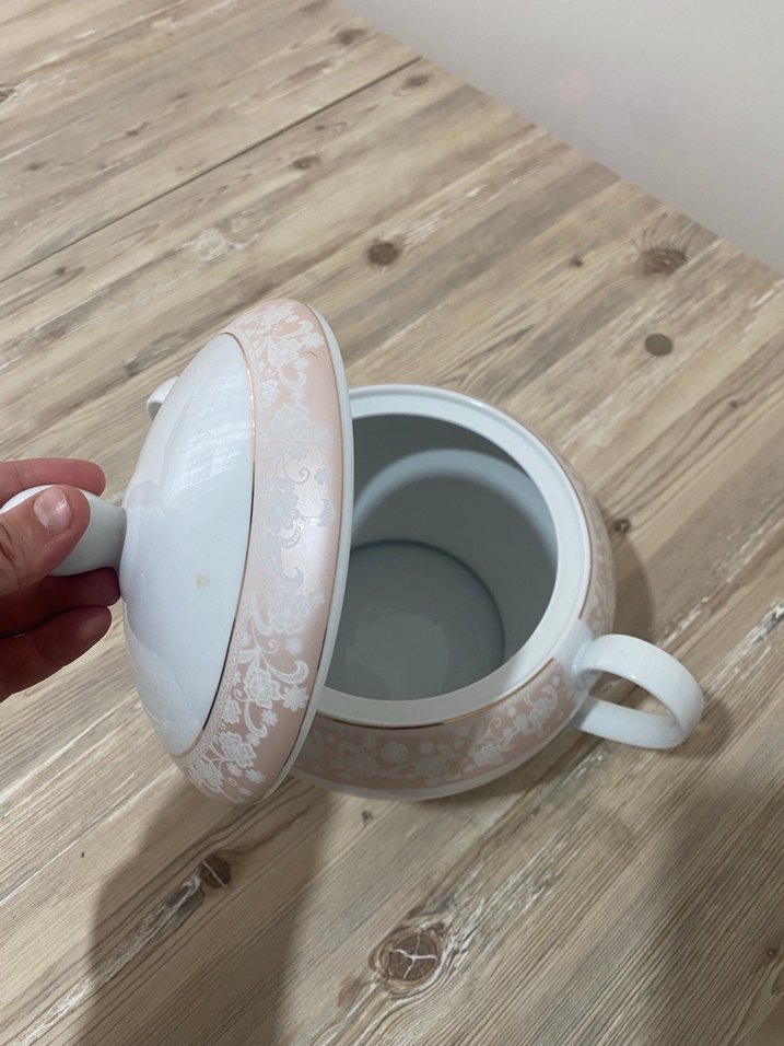 Pastel Çiçek Desenli Beyaz Çorba Kasesi - Görsel 5