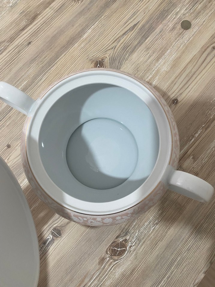 Pastel Çiçek Desenli Beyaz Çorba Kasesi - Görsel 4