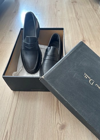 Massimo Dutti Erkek Siyah Sığır Derisi Loafer