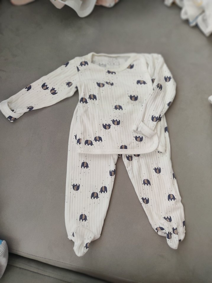 Pamuklu Uzun Kollu Erkek Bebek Takımı - Görsel 2