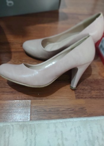 Bej Stiletto Topuklu Kadın Ayakkabı - Görsel 2