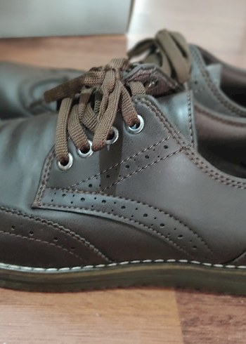 Kahverengi Bağcıklı Erkek Klasik Ayakkabı - Görsel 2