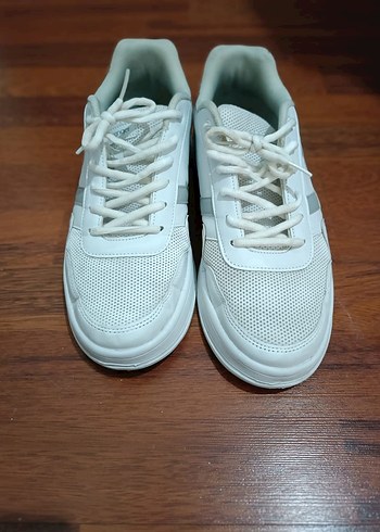 Beyaz Erkek Spor Ayakkabı Stiletto Topuklu - Görsel 2