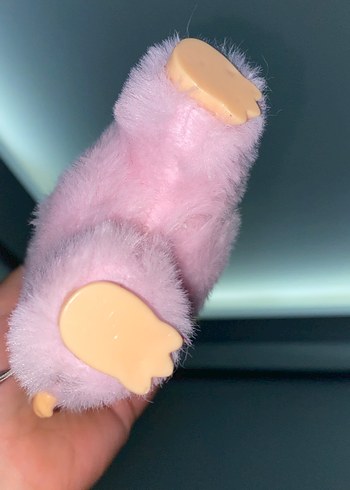  Beden Pembe Peluş Oyuncak labubu Anahtarlık