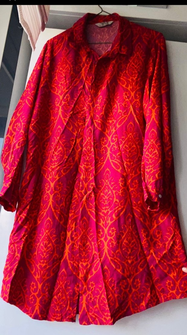 Renkli Desenli Uzun Tunik - Görsel 2