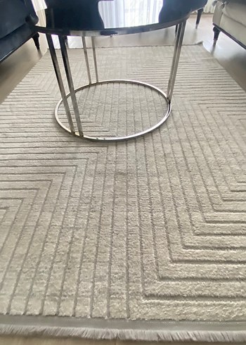 Gri Modern Desenli Halı - Görsel 2