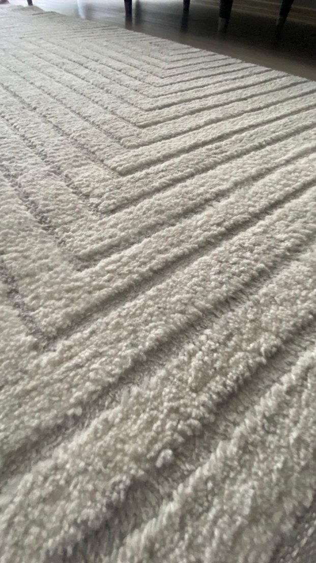 Gri Modern Desenli Halı - Görsel 3