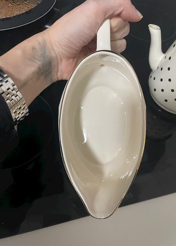 Pastel Beyaz Çiçekli Sosluk - Görsel 4