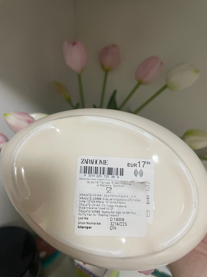 Pastel Beyaz Çiçekli Sosluk - Görsel 5